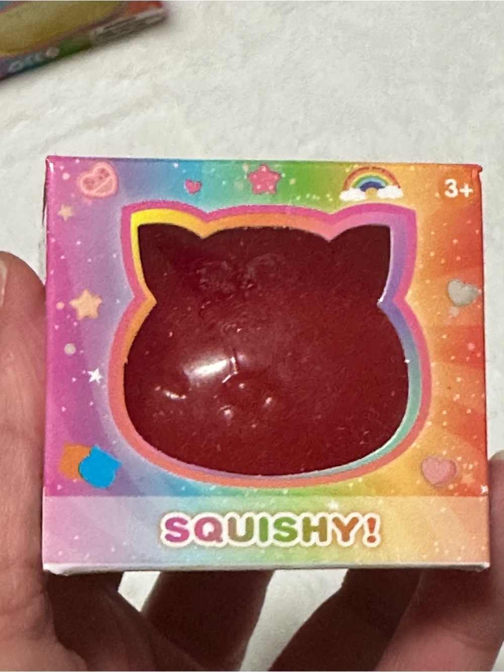 New Red Cat Squishy Stress Ball Cute Kitty Desk Toy Fidget Squeeze